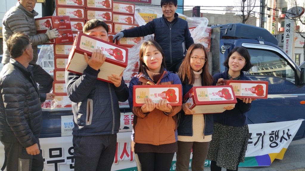 3. 경주시 품질좋고 저렴한 이사금 토마토 팔아주기 행사 가져 (1)