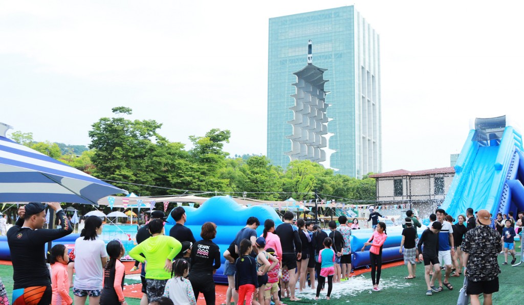 경주엑스포 여름Pool축제 즉석 이벤트에 긴줄