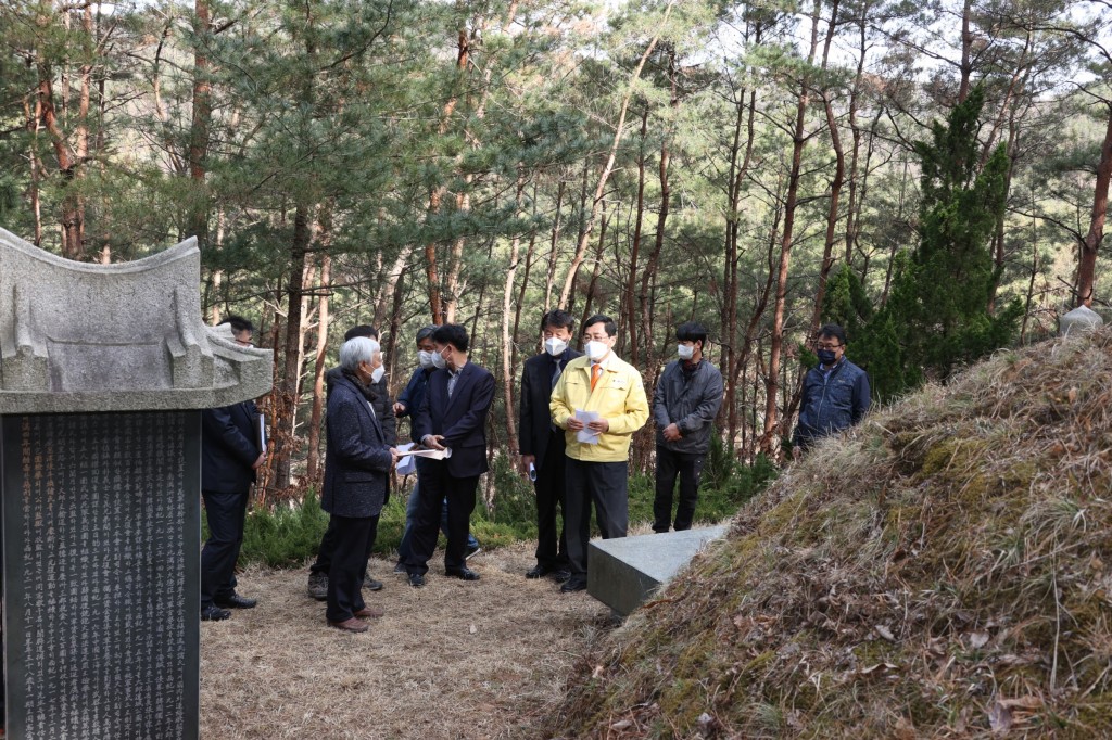 경주시, '고헌 박상진 의사' 묘역 진입로 정비로 업적 기린다 (2)