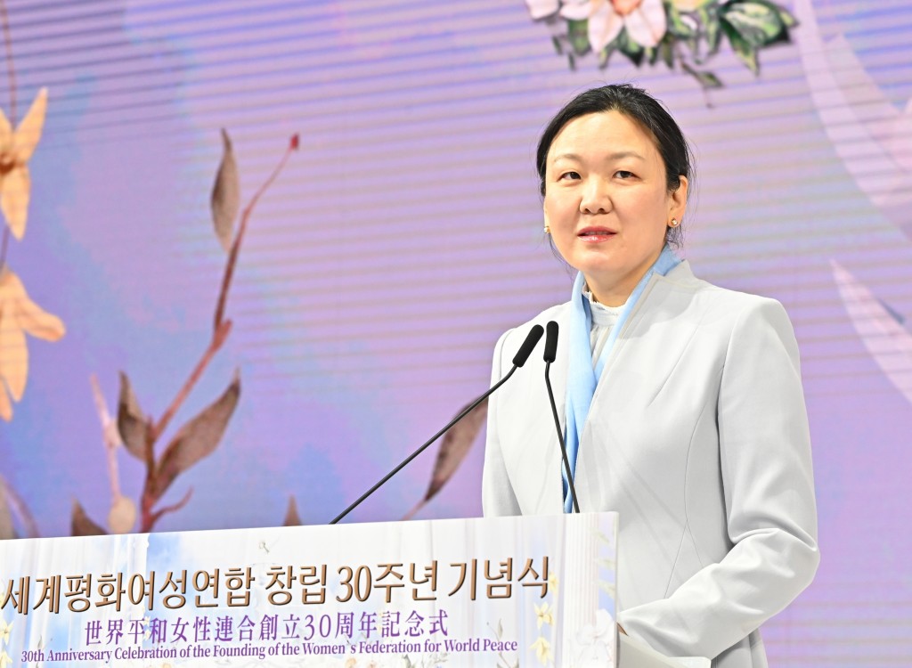 문연아 천주평화연합 한국의장의 격려사