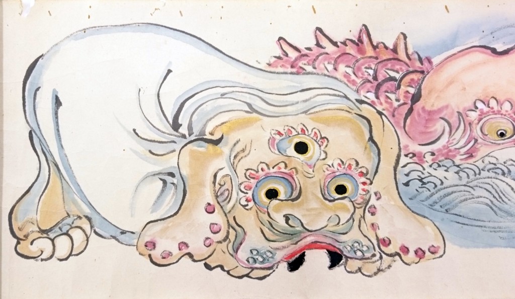 가노 요시노부의 요괴도감 격인 에마키에 나오는 『누리카베』 1802년